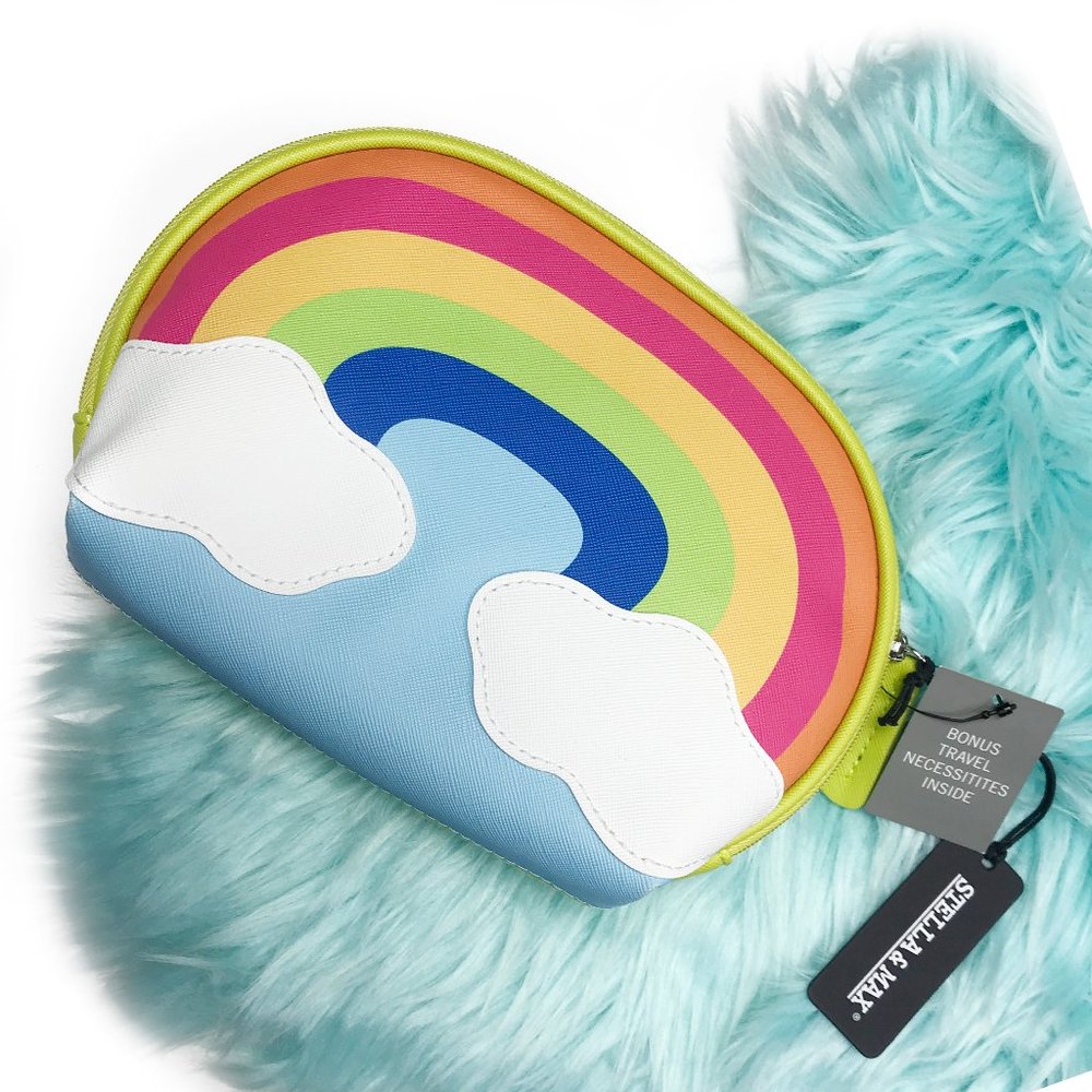 🎁Stella & Max RAINBOW Cosmetic Bag w/ FREE gifts